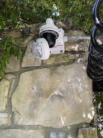 Gate security camera install, Cherokee Ln, Beverly Hills 90210