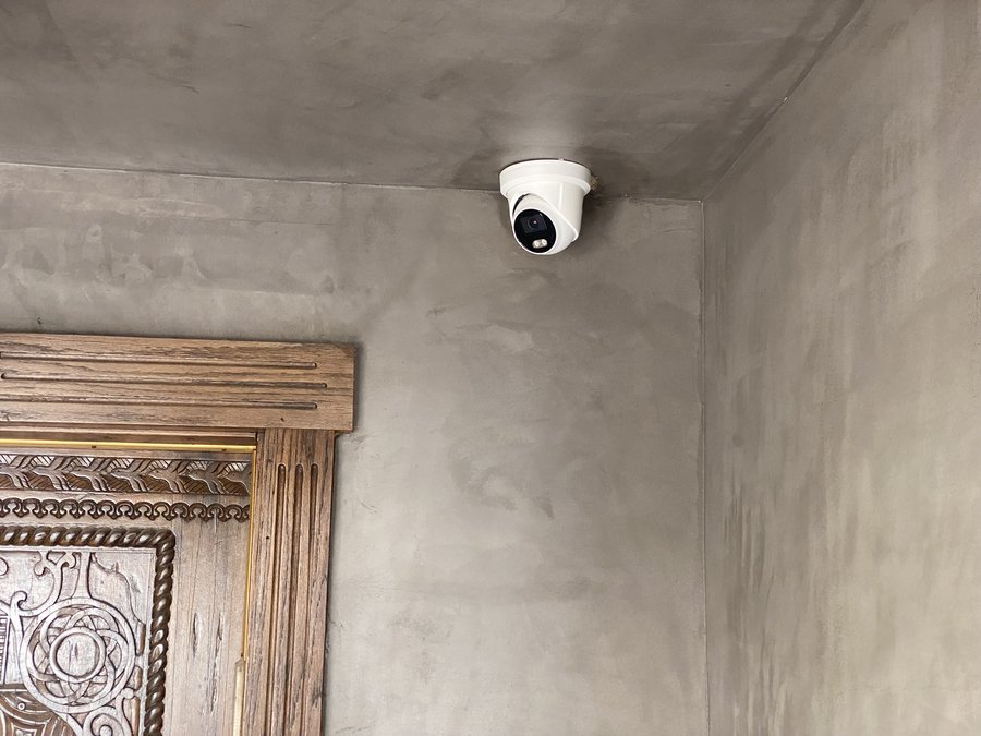 Security camera installation
