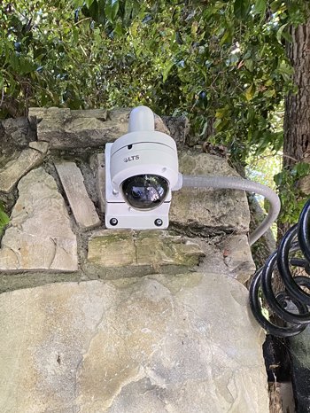 Gate security camera installation