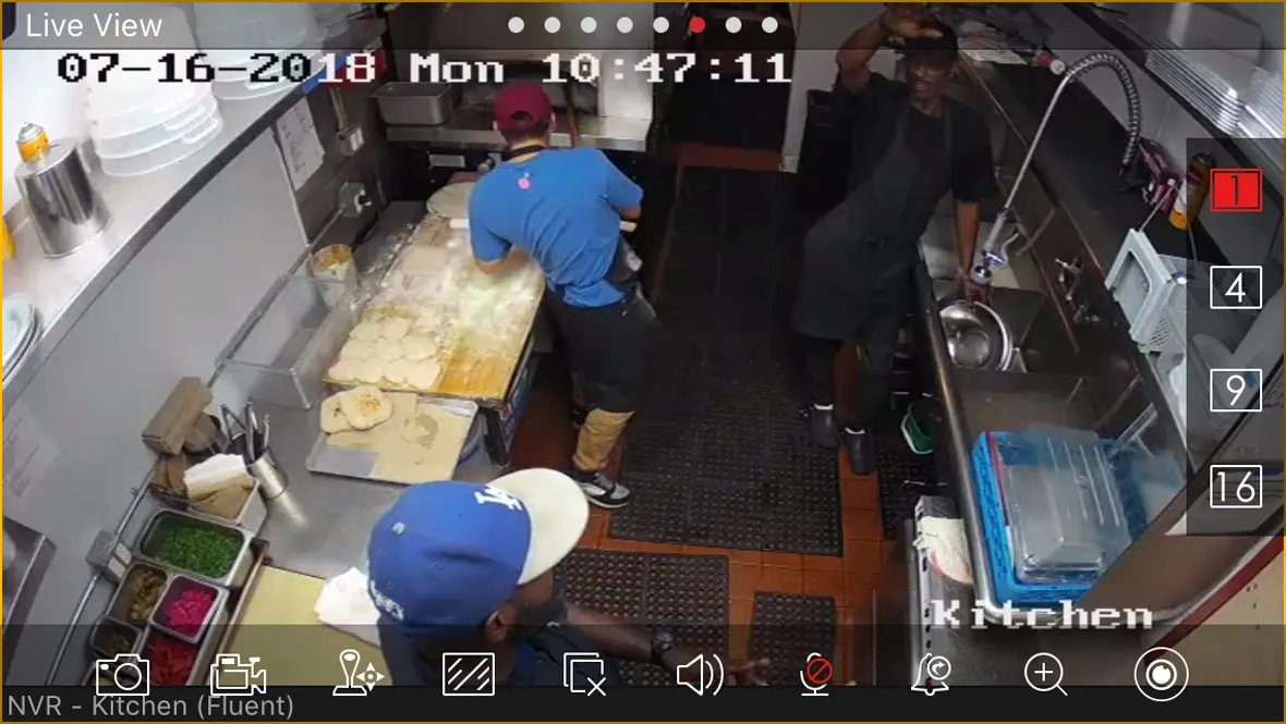 Kitchen Surveillance View Hasiba